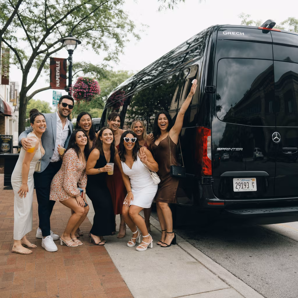 Bachelor and bachelorette party bus